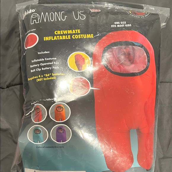 Among Us Red Crewmate Inflatable Costume for Kids - Picture 1 of 1